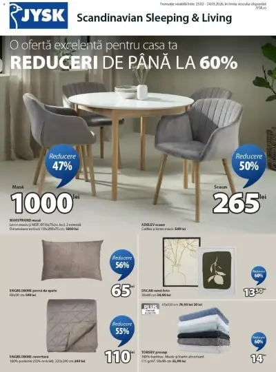 Catalog Catalog JYSK Romania: Ofertă actuală din 23.02.2026