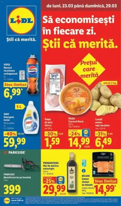 Catalog Catalog Lidl online: Ofertă actuală din 23.03.2026