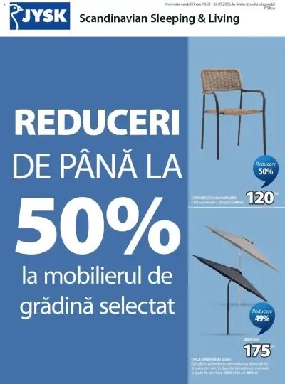 Catalog Catalog JYSK Romania: Ofertă actuală din 19.03.2026