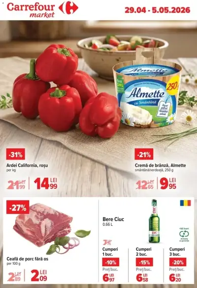 Catalog Catalog Carrefour: Ofertă actuală din 29.04.2026